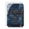 Navy Blue Rose Gold Marble Wedding Invitations