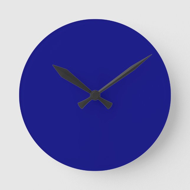 Navy Blue Round Clock (Front)