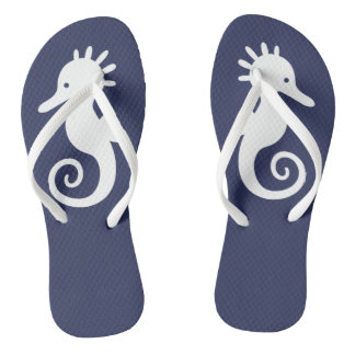 Navy Blue Seahorse Sandals