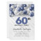 Navy Blue Silver Balloon Glitter 60th Birthday