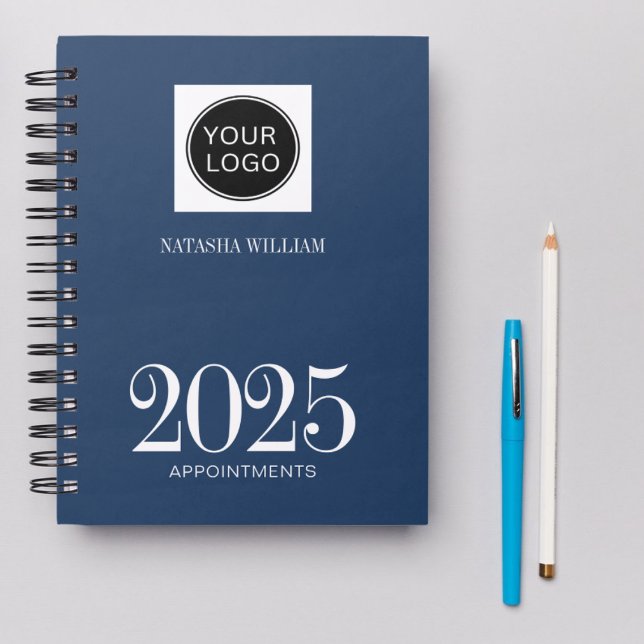 Navy Blue Simple Company Logo 2025  Planner (Creator Uploaded)