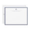 Navy Blue Simple Modern Stationery Classic 