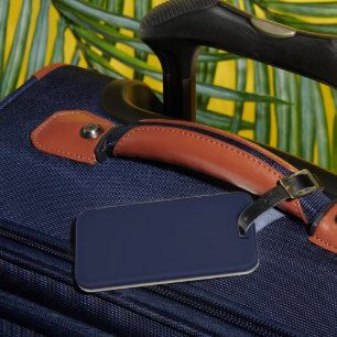 Navy Blue Single-Sided Headband with Card Slot Luggage Tag