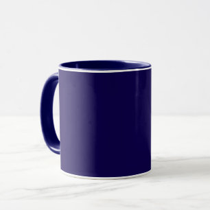 Navy blue solid color mug