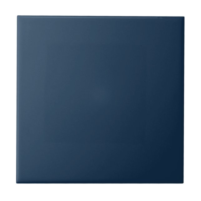 Navy Blue Solid Color Tile (Front)