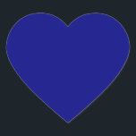 Navy Blue Solid Colour | Classic | Elegant Heart Sticker<br><div class="desc">Navy Blue Solid Colour | Classic | Elegant | Trendy | Stylish | Gift</div>