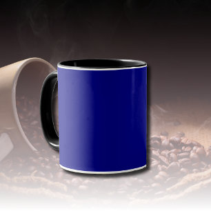 Navy Blue Solid Colour   Classic   Elegant Mug