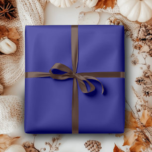 Navy Blue Solid Colour   Classic   Elegant Wrapping Paper