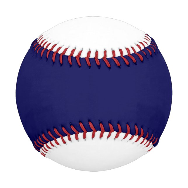 Navy Blue Solid Colour Customise It Baseball (Front)