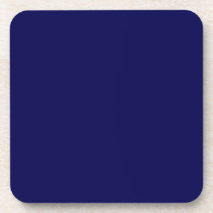 Navy Blue Solid Colour Customise It Coaster