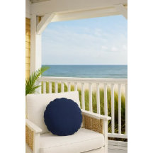 Navy Blue Solid Colour Plain Decorative Accent 