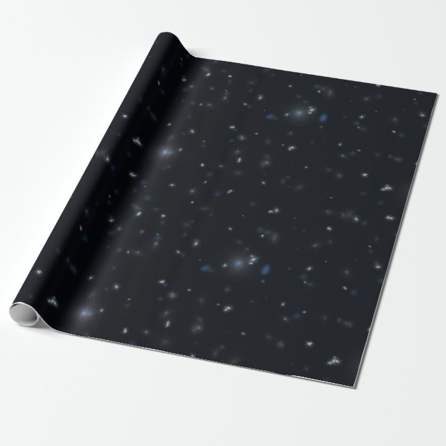 Navy Blue sparkle  Wrapping Paper (Unrolled)