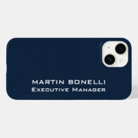 Navy Blue Special Unique Modern Executive Manager