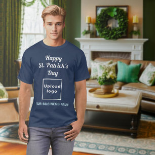 Navy Blue St. Patrick's Day Business T-Shirt