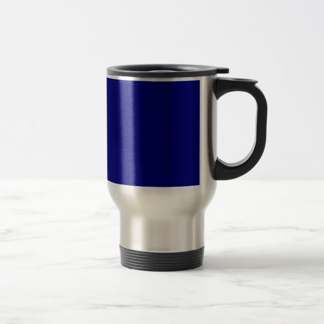 Navy Blue Stainless Steel Travel Mug (Right)