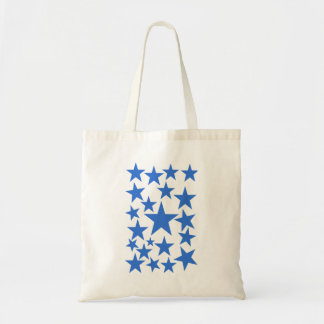 navy blue stars pattern  tote bag