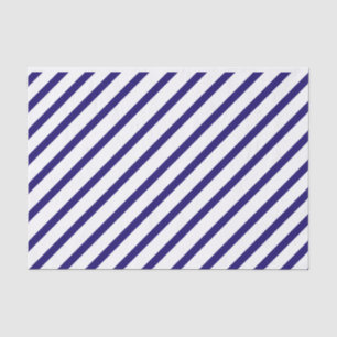 Navy Blue Stripe Tissue Paper