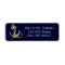navy blue stripes gold anchor nautical wedding