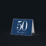 Navy Blue Thank You Cards - Modern Blue White<br><div class="desc">Modern Navy Blue thank you cards with bold white text,  edit as you wish!</div>