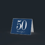 Navy Blue Thank You Cards - Modern Blue White<br><div class="desc">Modern Navy Blue thank you cards with bold white text,  edit as you wish!</div>