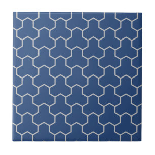 Navy Blue Tri-Hex Tile