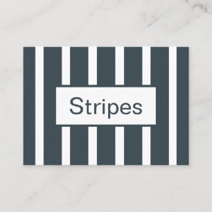 Navy Blue Vertical Stripes  Business Card