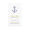 Navy Blue Vintage Anchor Vertical
