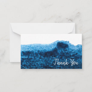 Navy Blue watercolor swish Card