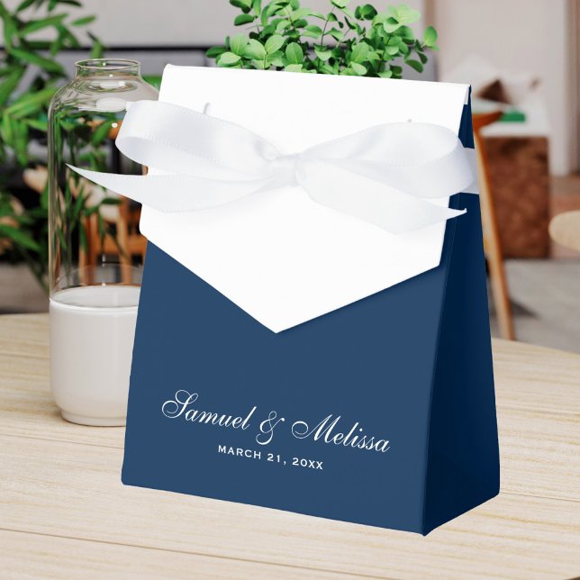 Navy Blue Wedding Favour Box (Creator Uploaded)