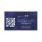 Navy blue wedding response website QR code RSVP
