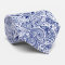 Navy Blue & White Floral Paisley Pattern