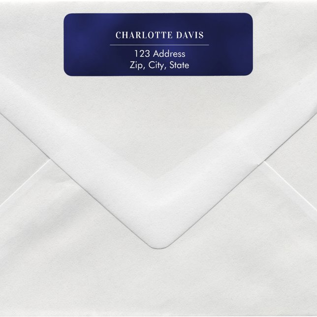 Navy blue white return address (Creator Uploaded)