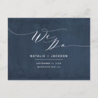 Navy blue + white we do elegant wedding