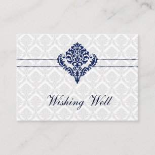 "navy blue" wishing well cards