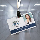 Navy Blue with Logo & Photo Employee ID