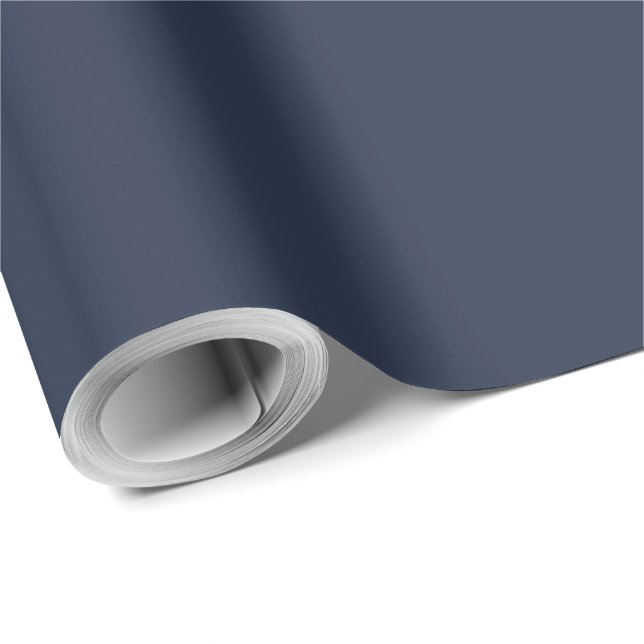 Navy Blue Wrapping Paper (Roll Corner)
