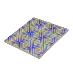 Navy Blues Alternative Diamond Pattern  Tile