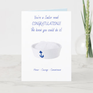 Navy Boot Camp Graduation Greeting Card