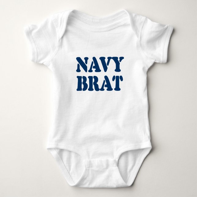 NAVY BRAT BABY BODYSUIT (Front)