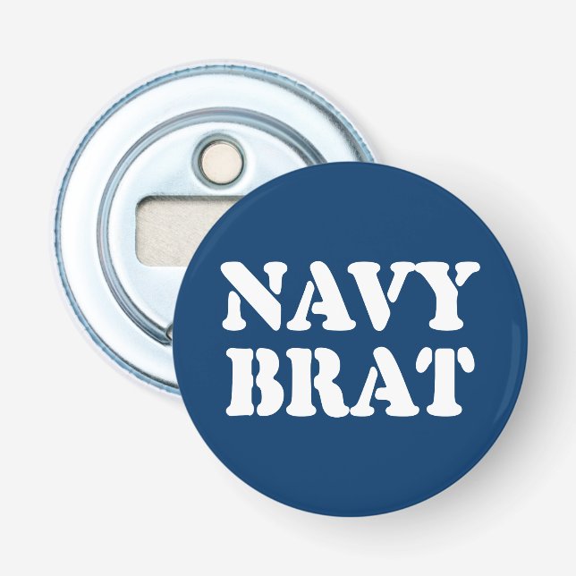 NAVY BRAT BOTTLE OPENER (Front)