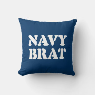 NAVY BRAT CUSHION