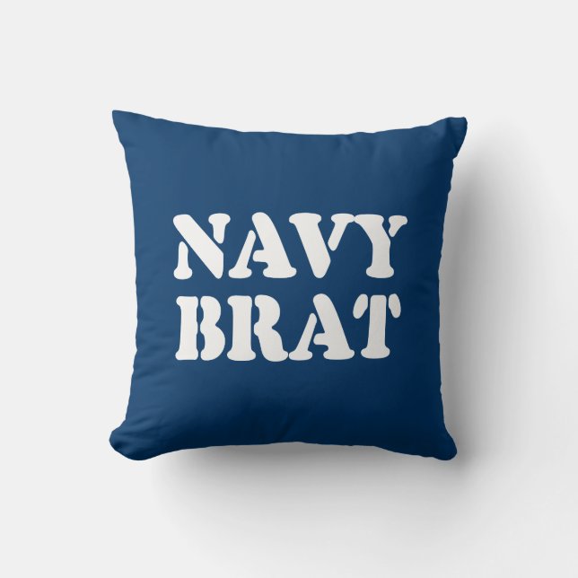 NAVY BRAT CUSHION (Front)