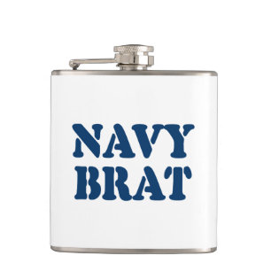 NAVY BRAT HIP FLASK