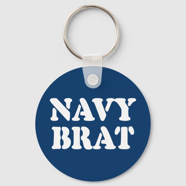 NAVY BRAT KEY RING (Front)