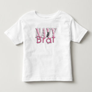 Navy Brat pink Toddler T-Shirt