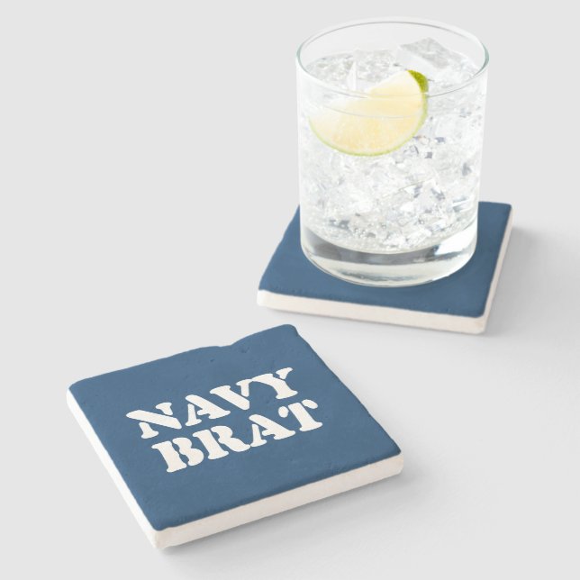 NAVY BRAT STONE COASTER (Side)