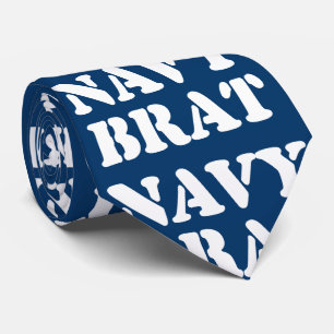 NAVY BRAT TIE