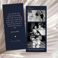 Navy Bridesmaids Proposal Photo Strip Photo Booth