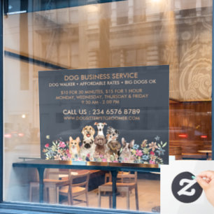 Navy Brown Dog Walker Service Pet Groomer large