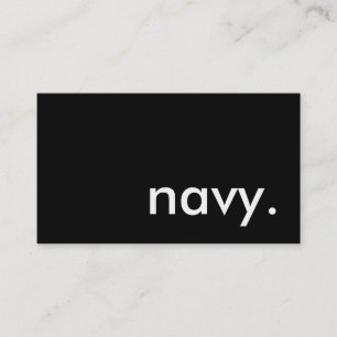 navy. business card